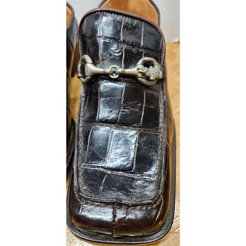 Rare Vtg Women MAURI for DONNA Alligator Loafers from ITALY - Size 9B EUC - Picture 11 of 11